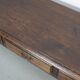 Vintage English Rustic Farmhouse Oak Side Table, 1950s
