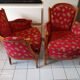 pair of shepherdess armchairs