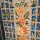 Folding screen in black-painted wood, 19th century