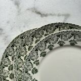 Set of 10 plates Terre de Fer, Model Clover - Badonviller