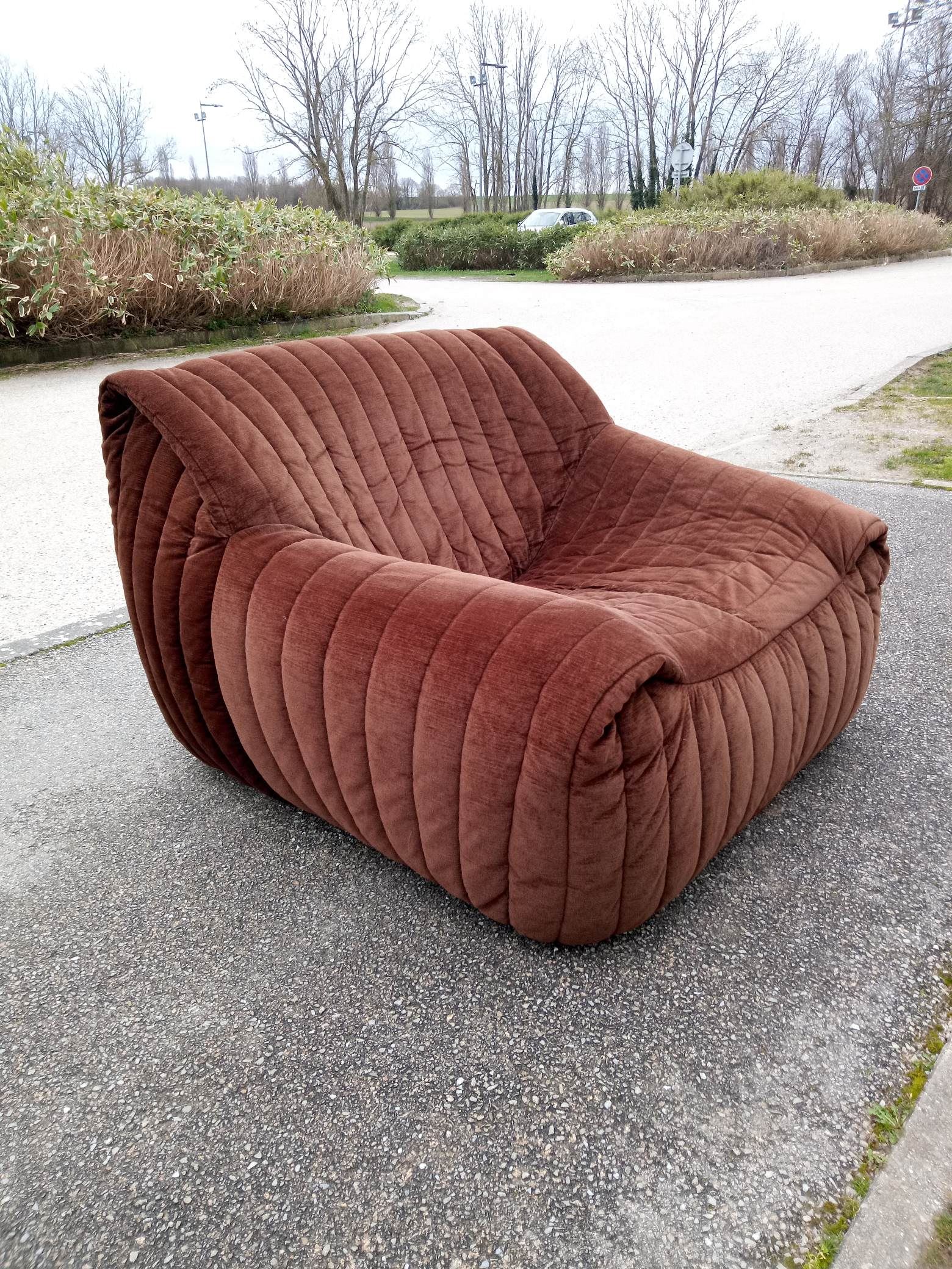 Chauffeuse 'sandra' par Anne Hieronimus pour Cinna, 1977