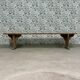 Banc de ferme patiné