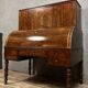 Bureau à cylindre époque Louis Philippe, Restauration en acajou moucheté