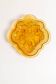 Vintage decorative plate yellow mid-century, Italy, 1960s