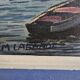 Oil painting on canvas - Marine Sailboats Signed M Labarde 54cm x 89cm