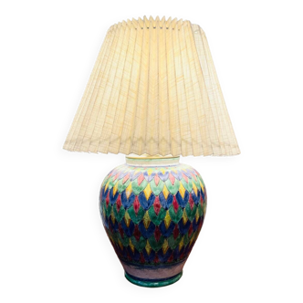 lampe en céramique Deruta Italie 1970-1980