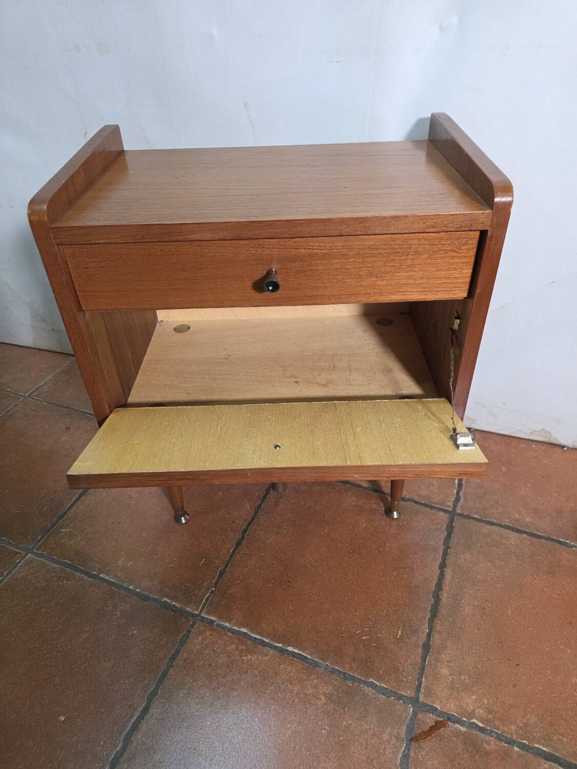 Scandinavian bedside tables by MDK design from the 1960s.