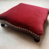 Napoleon III red velvet footrest