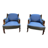 Paire de fauteuils - bergères époque Napoléon III