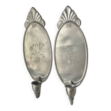 Art Deco Pair of Wall Candle holders Sconces by Svenskt Tenn Josef Fra