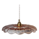 Vintage pink glass pendant light