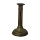 Antique brass push candle holder – vintage patinated candlestick H20 cm