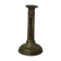 Antique brass push candle holder – vintage patinated candlestick H20 cm