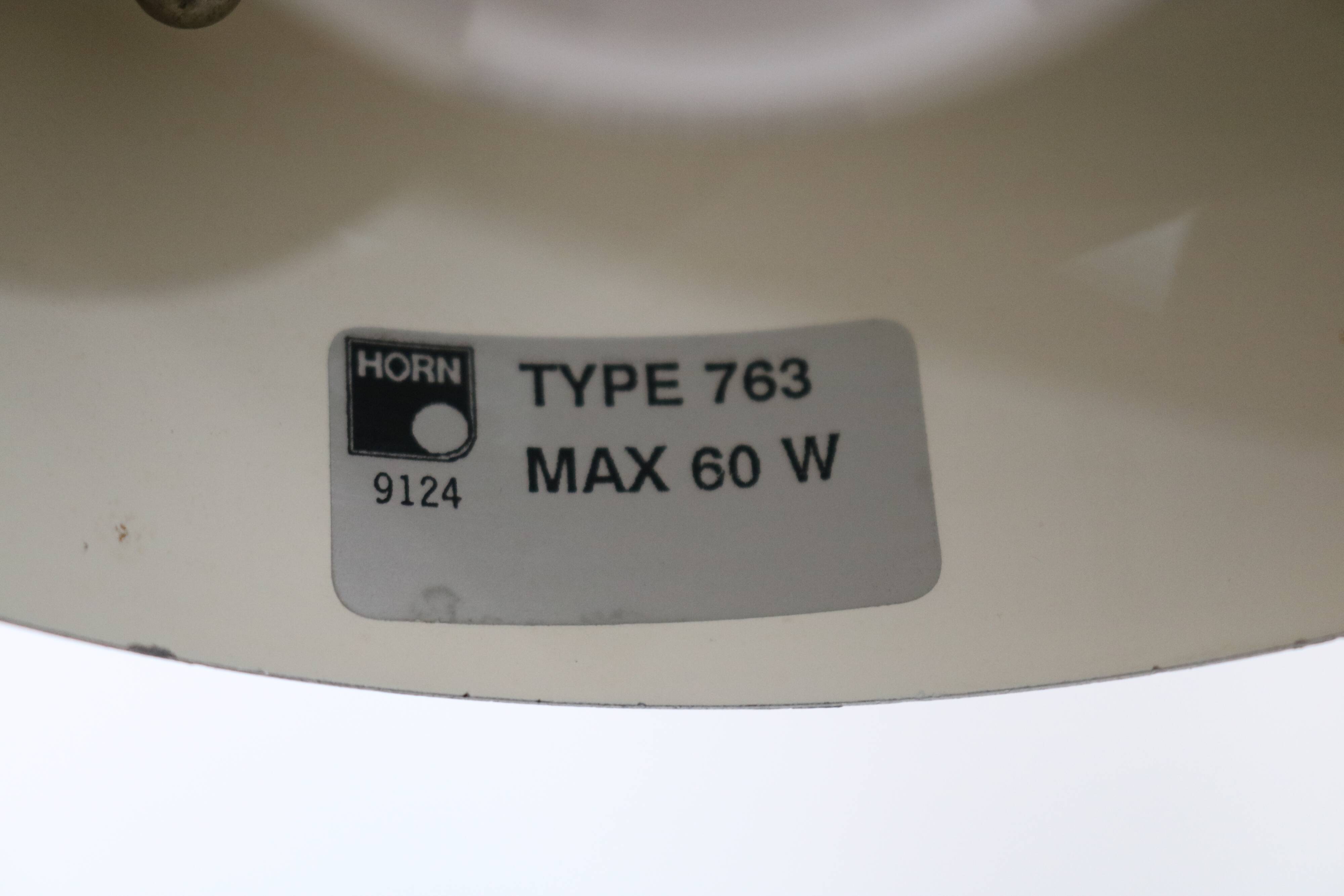 Danish Design Lamp Horn Lighting Model 763 – Restored Green Nordic Style Pe