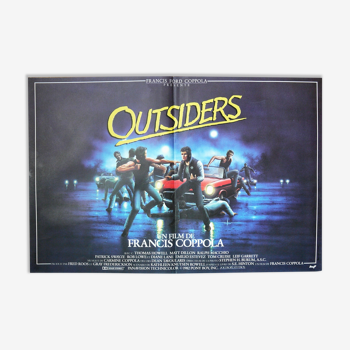 Affiche cinéma originale "Outsiders" Francis Ford Coppola