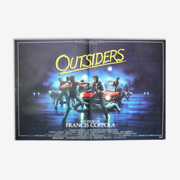 Original movie poster "Outsiders" Francis Ford Coppola