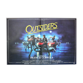 Original movie poster "Outsiders" Francis Ford Coppola