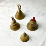Collection de cloches en laiton 4 pièces
