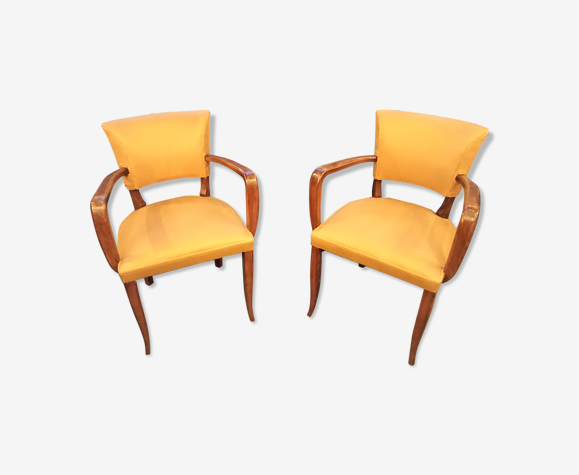 paire de fauteuils bridge années 50