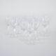 Set of crystal glasses, Danish design, 1970s, manufactured in Denmark
