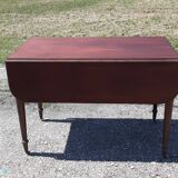 Mahogany shuttered table, flaps and 1 drawer