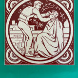 Set of 5 John Moyr Smith 15×15cm tiles – collector's items