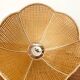 Suspension en rotin forme fleur vintage