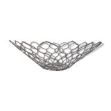 Fruit basket in chrome metal