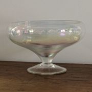 Old iridescent glass cup