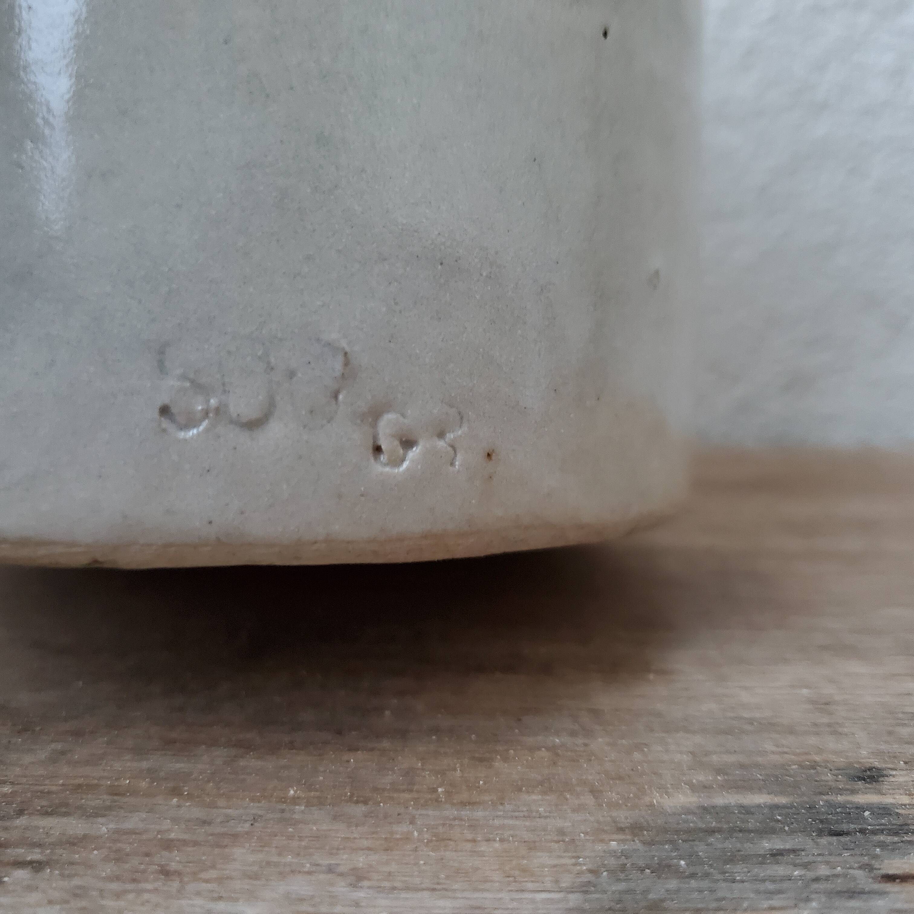 Old Yvetot stoneware mustard pot