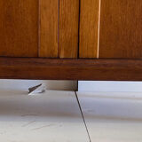 Vintage cupboard with compass feet