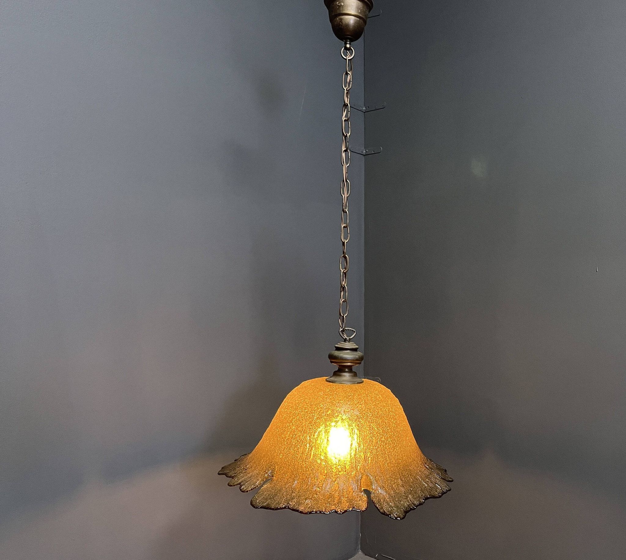Vintage Murano glass pendant light, 1960s