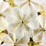 Mid-century floral ceiling light in Murano glass by Ernst Palme, Germany, 1970s