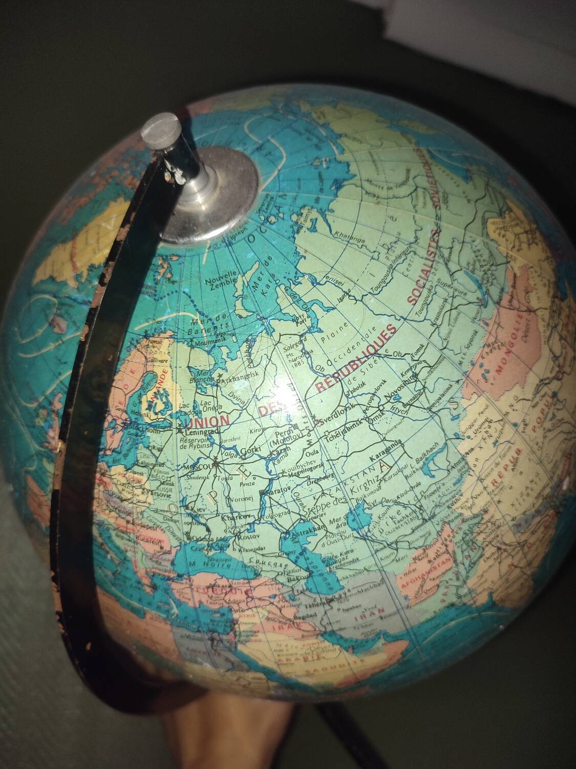 Vintage tripod globe