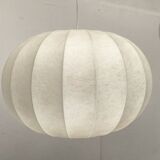 German mid-century cocoon pendant lamps by Friedel Wauer for Goldkant Leuchten, 1960s, set of 2.