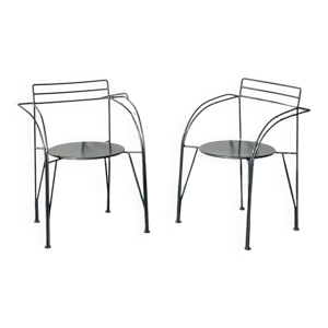 Paire de chaises ' Lune - 80s