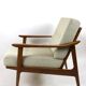 German beige boucle armchair, 1970s