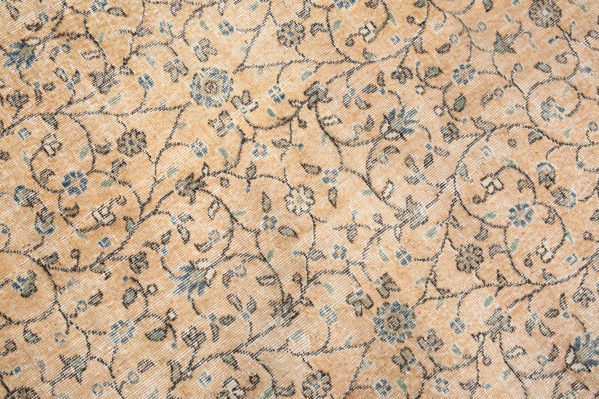 7x10 Floral Design Persian Rug, Living Room Rug, 216x304Cm