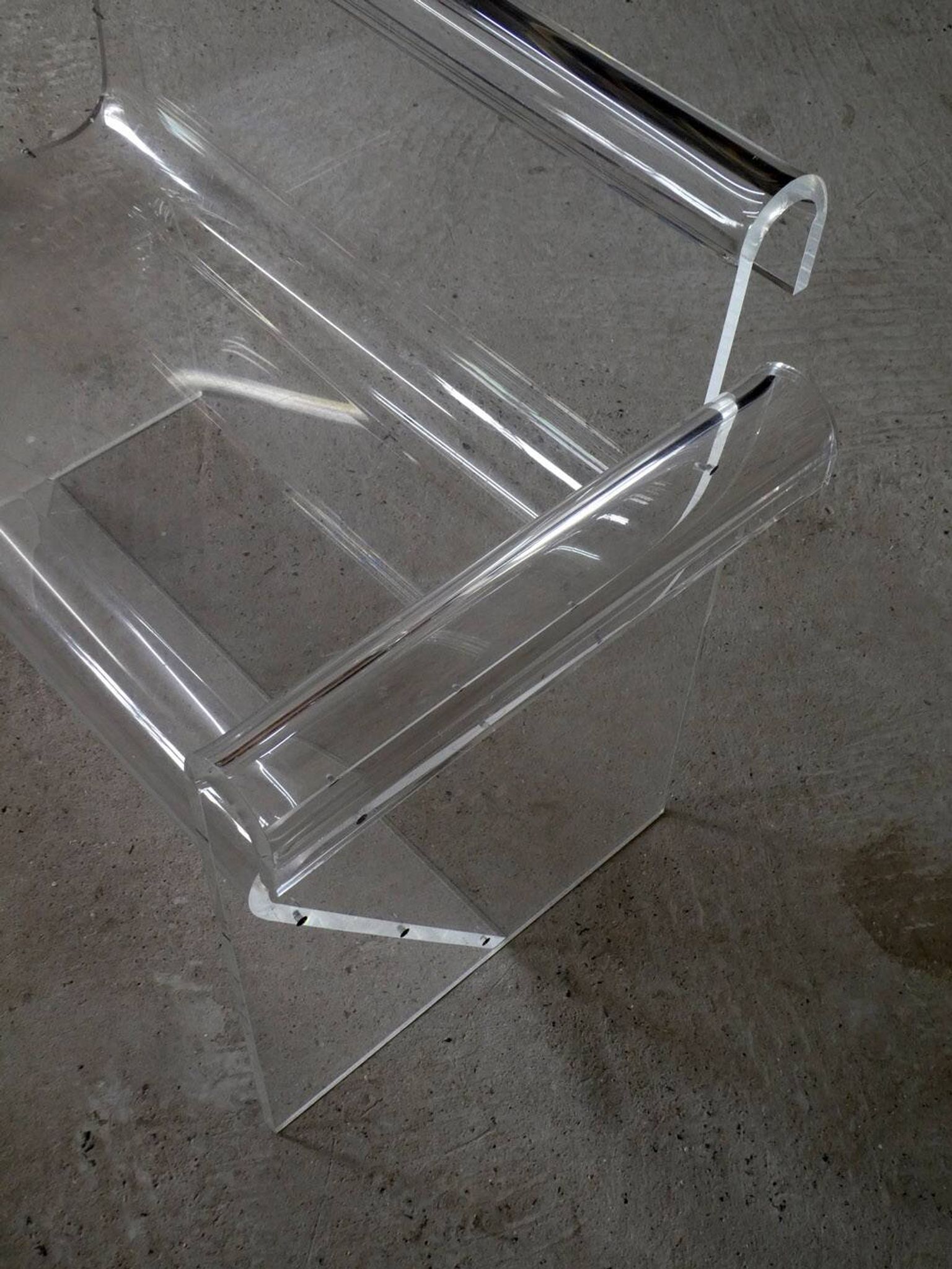 plexiglass bench, 1970
