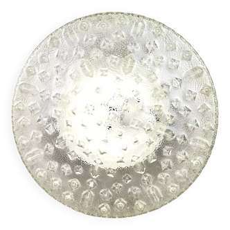 Large hobnail glass flush mounr ceiling lamp