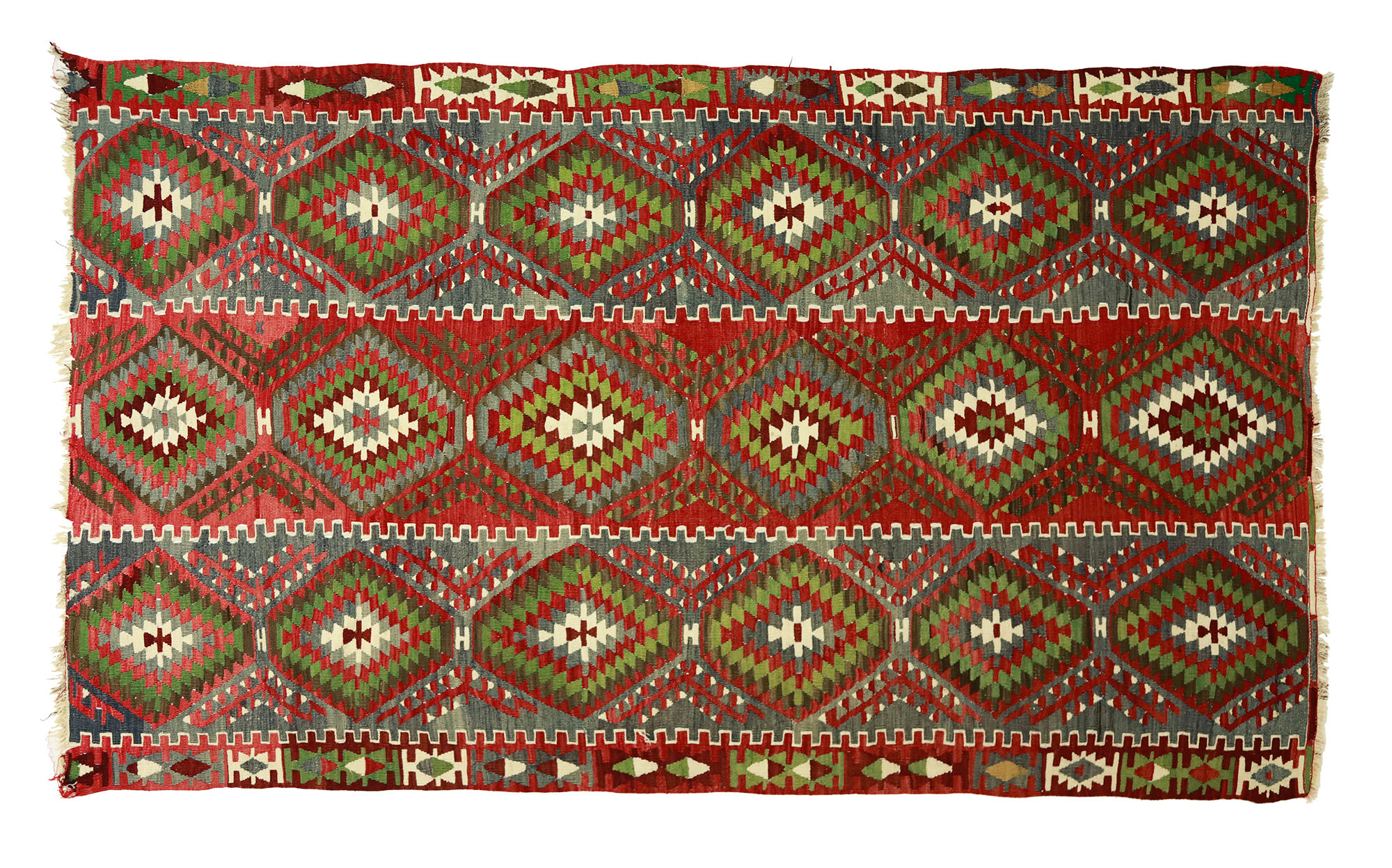 Anatolian handmade kilim rug 287 cm x 170 cm