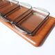 Plateau  aperitif en teck design scandinave digsmed 1960