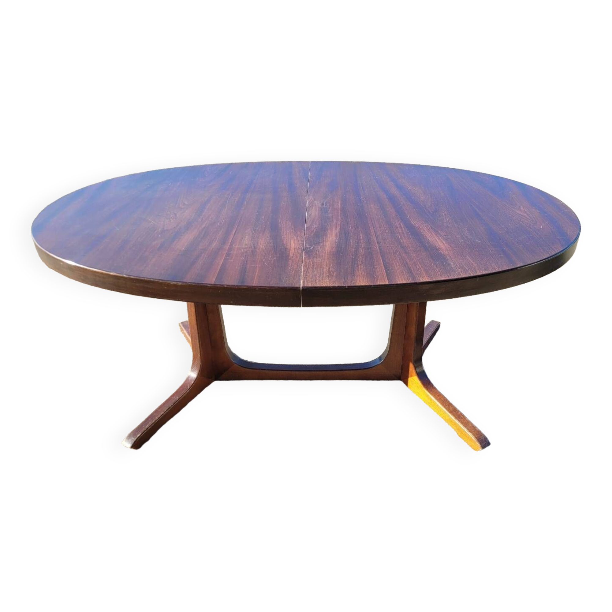 Vintage Baumann Scandinavian oval table - 1960s