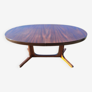Vintage Baumann Scandinavian oval table - 1960s