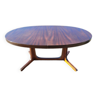 Vintage Baumann Scandinavian oval table - 1960s