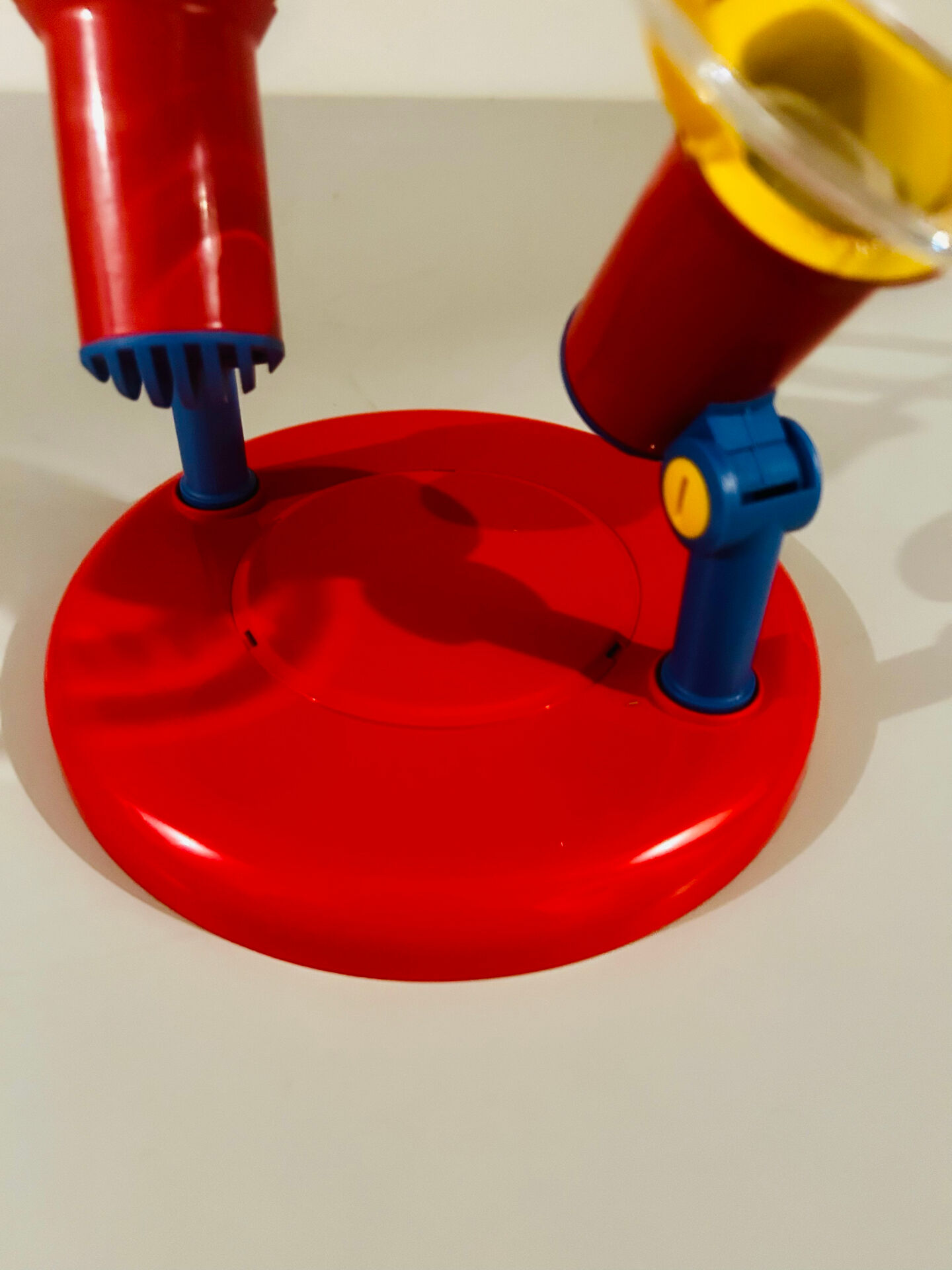 Brilliant Red & Blue Vintage Ceiling Light 1980s Germany