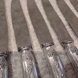 12 silver-plated dessert knives by silversmith Florian Frionnet, 21.2cm