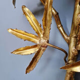 Grande paire d'appliques murales en laiton, Maison Jansen, 1960-70