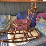 Rattan rocking horse