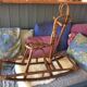 Rattan rocking horse